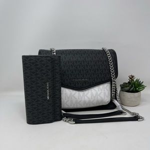 Michael Kors Regina Medium Flap Shoulder Bag Set